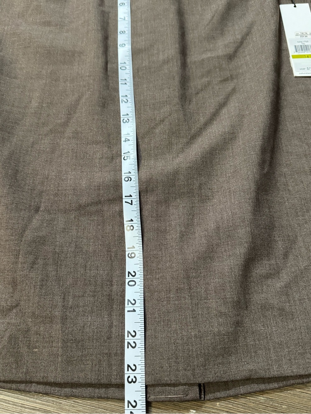 Calvin Klein Brown Tailored Pencil Skirt - Picture 9 of 10
